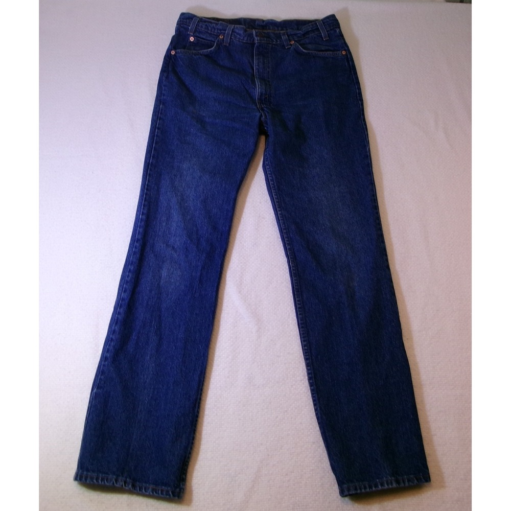 Levi's 517 Orange Tab Jeans Men's 36x34 Made in USA Blue Denim Bootcut Vintage